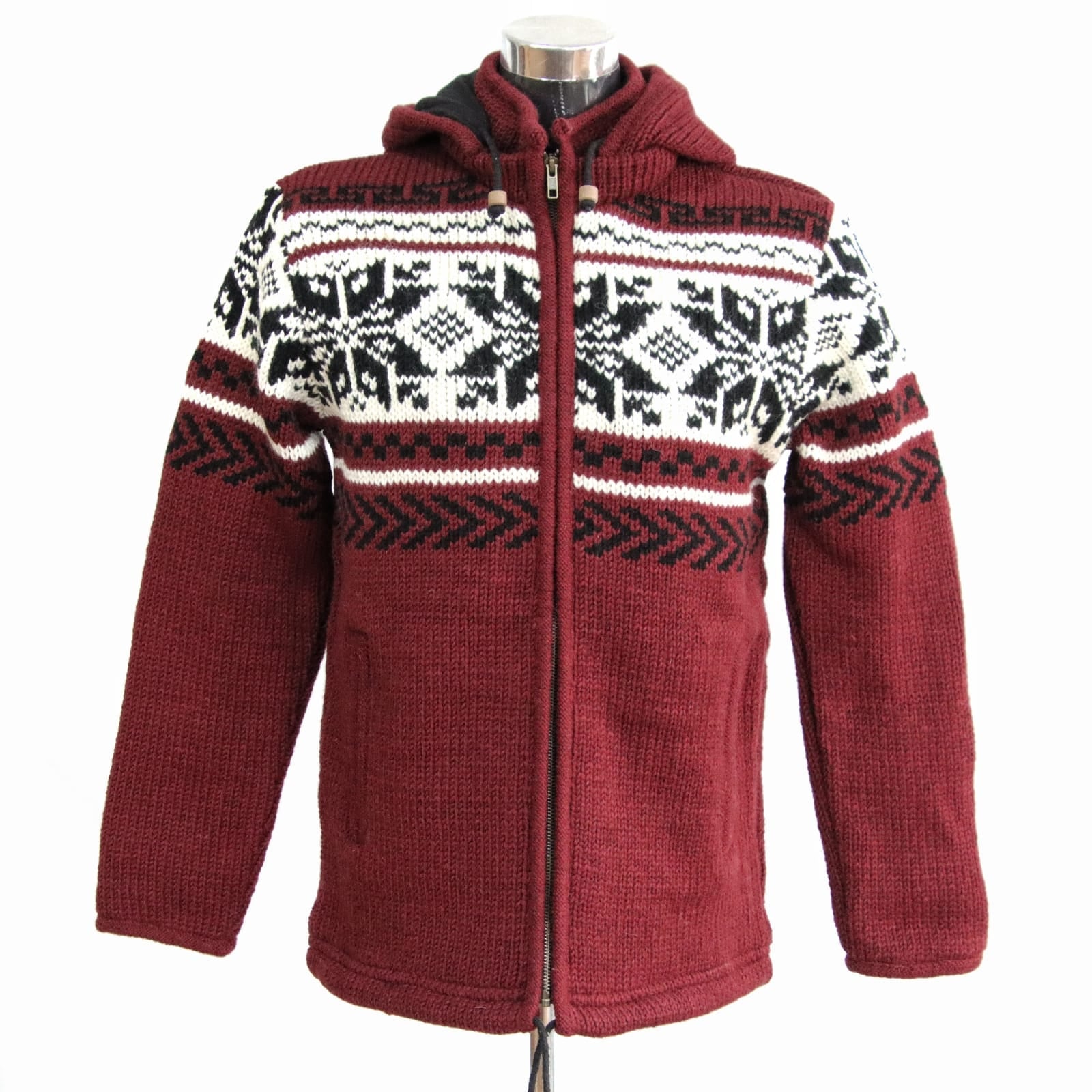 Handwoven Woolen Sweater Hoodie – Warm, Stylish, and Ethically Made by Anitya – Premium Winter Wear for Women