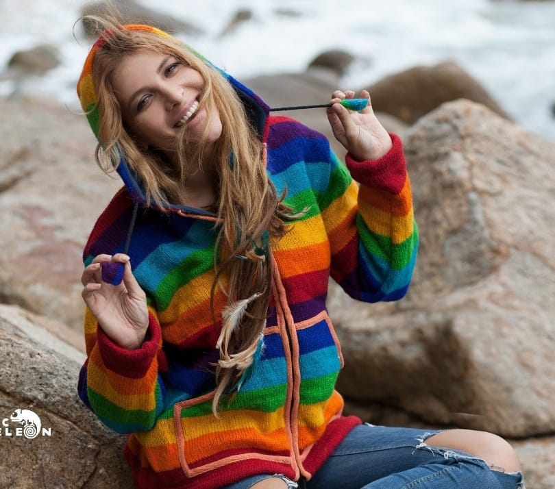 Handwoven Woolen Sweater Hoodie – Warm, Stylish, and Ethically Made by Anitya – Premium Winter Wear for Women