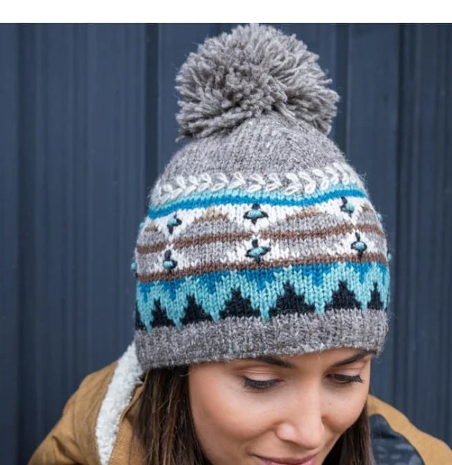 Handwoven Woolen Cap – Cozy, Warm, Unique Style with Colorful Patterns – High-Quality New Zealand Wool by Anitya, Made in Nepal
