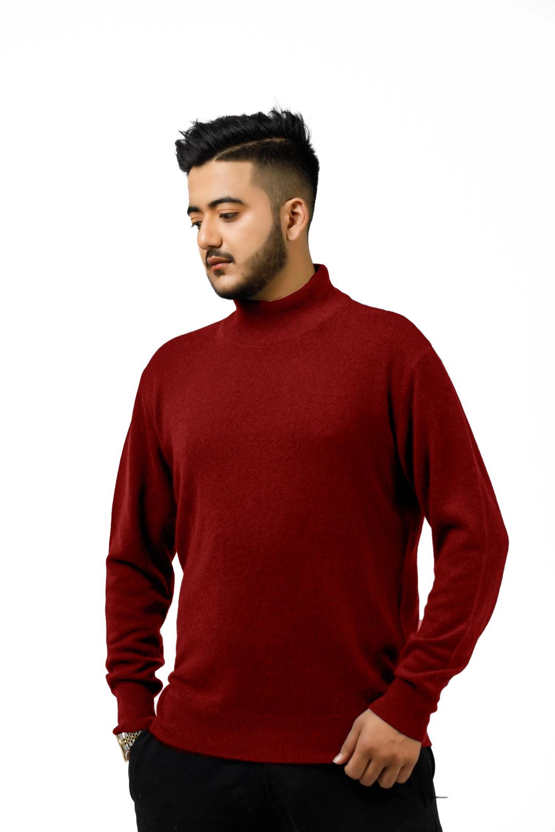 Luxury 100% Cashmere Crew Neck Sweater for Men – Soft Lightweight Knit | Handmade Ethical Fashion from Nepal