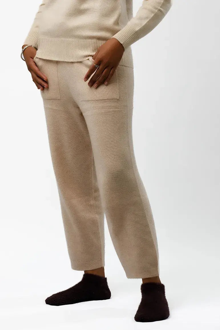 Luxury Handmade Cashmere Jogger Trousers – Ultra-Soft, Warm & Stylish Loungewear for Women