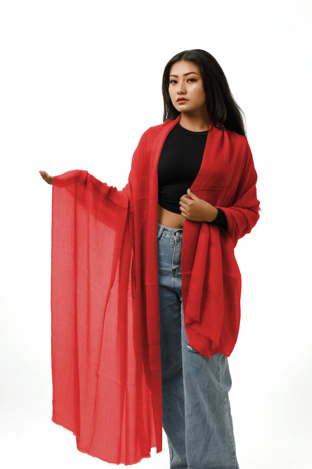 100% Handwoven Cashmere Scarf for Women – Soft, Warm, Lightweight, and Cozy Wrap by Anitya