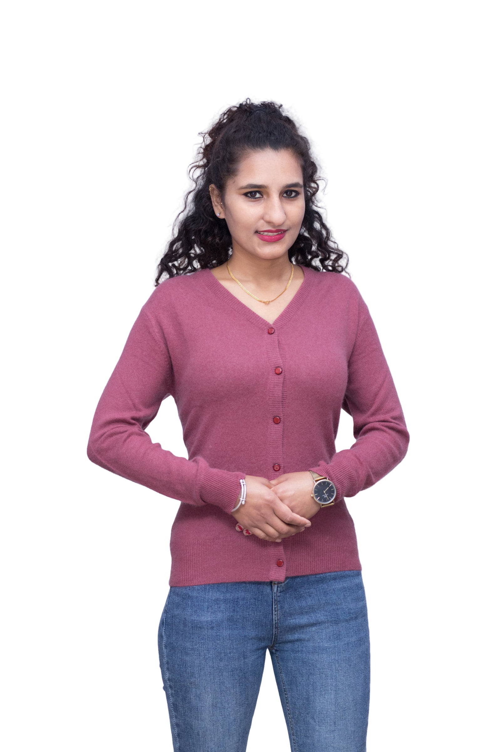 100% Certified Cashmere Cardigan Sweater for Women – Lightweight, Luxury Handloom Knit by Anitya – Cozy Outerwear, Available in Multiple Sizes & Colors