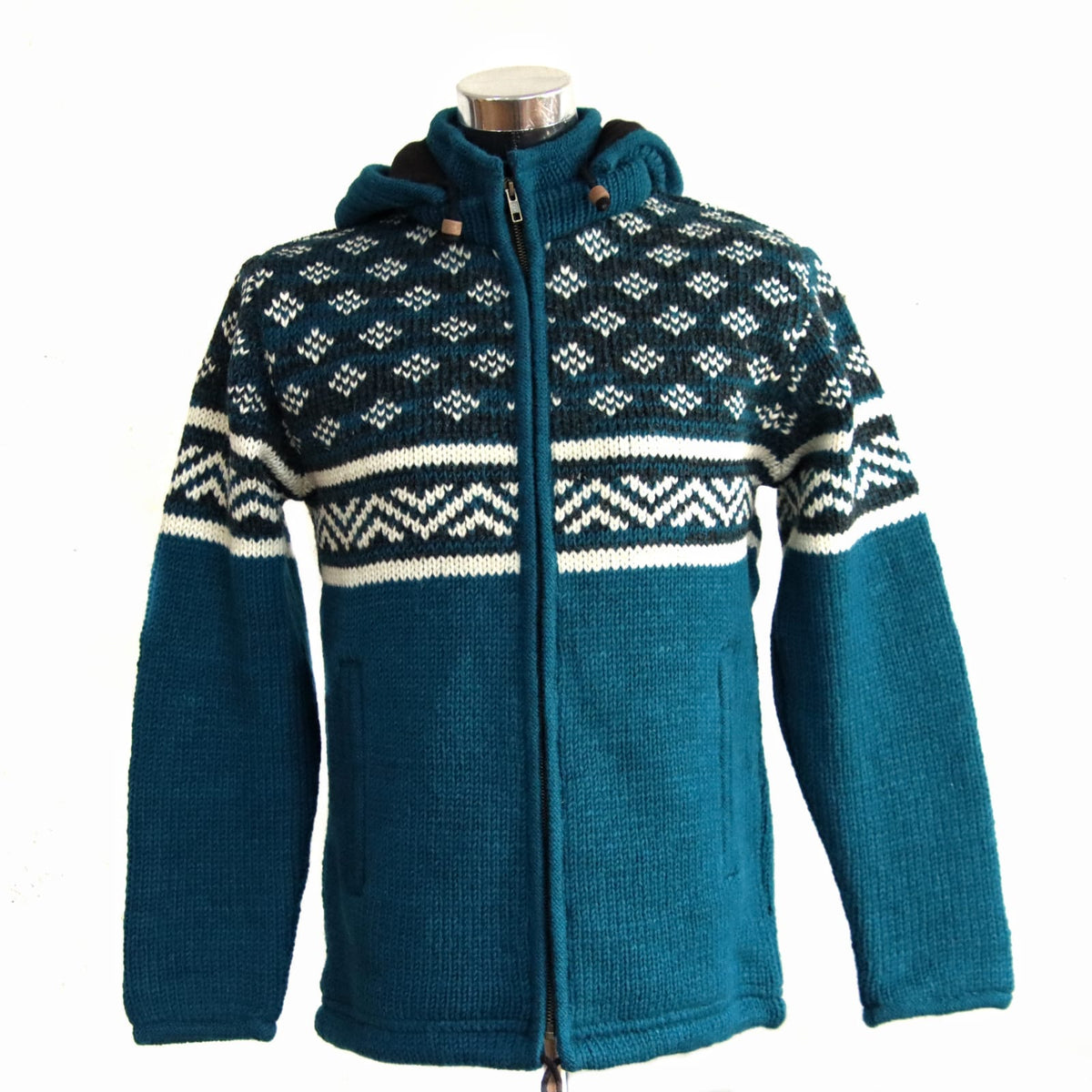 Handwoven Woolen Sweater Hoodie – Warm, Stylish, and Ethically Made by Anitya – Premium Winter Wear for Women