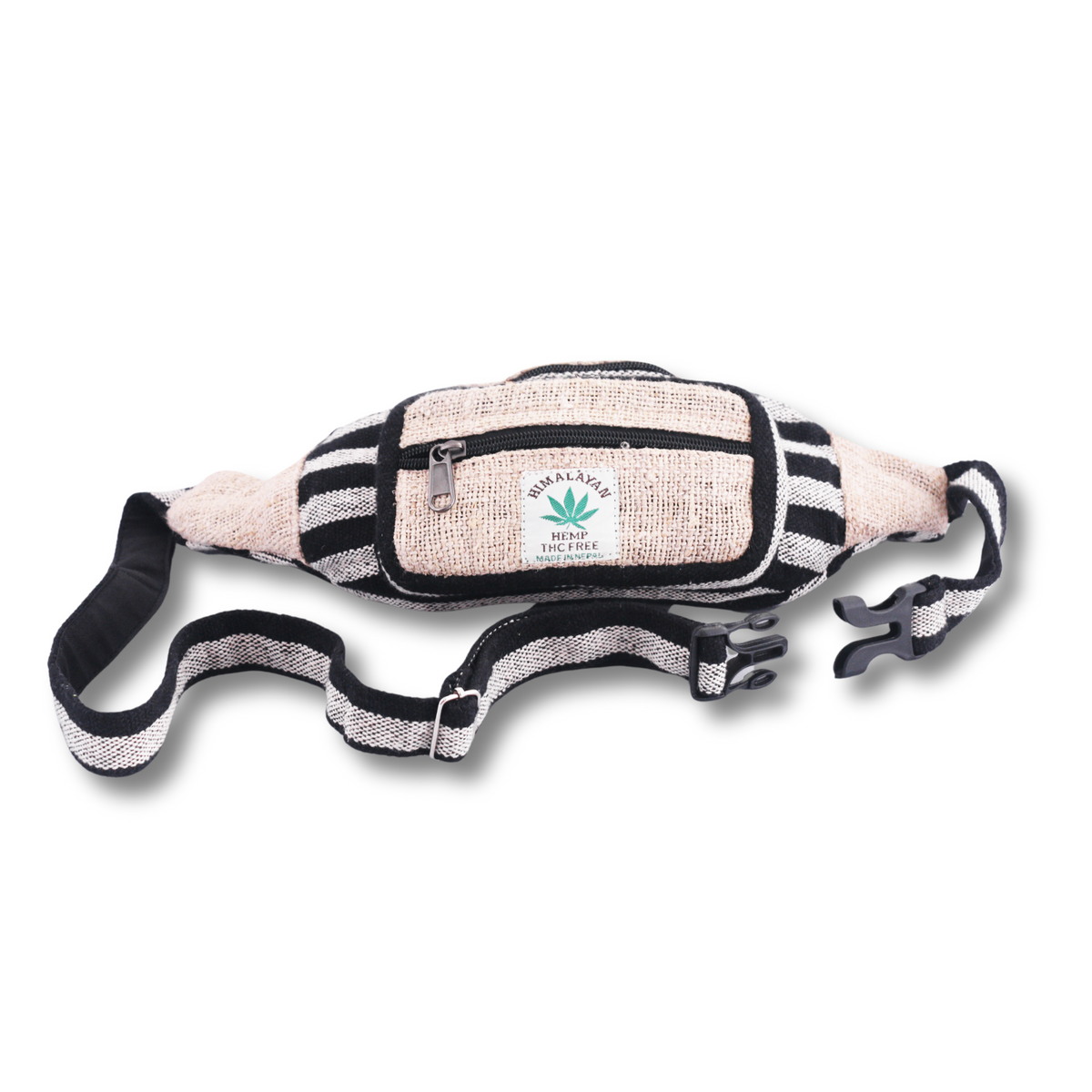 Handmade Himalayan Hemp Waist Bag – Eco-Friendly Money Belt | Unisex Fanny Pack for Travel, Festivals & Everyday Use