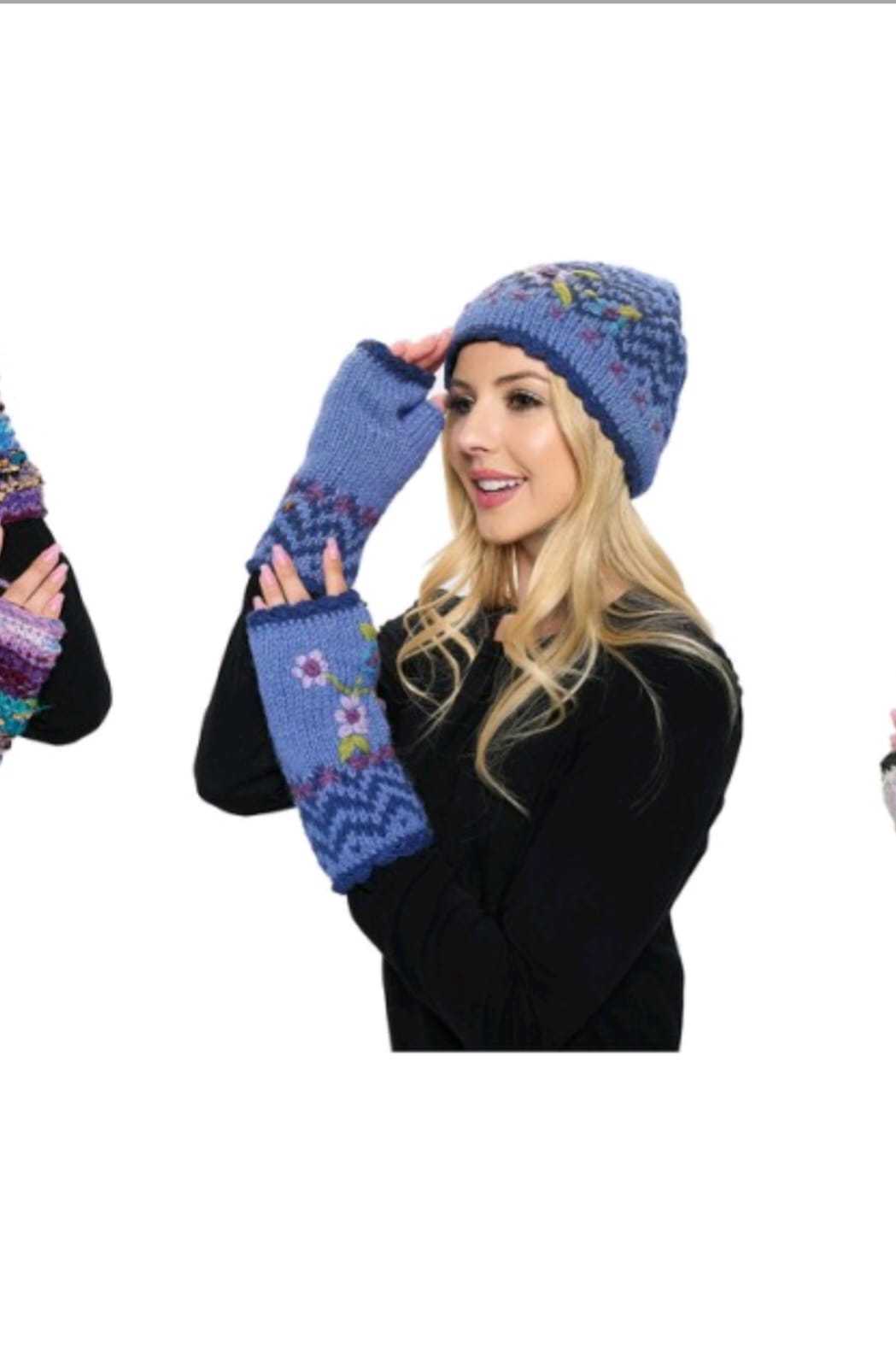 Handwoven Woolen Handwarmers – 100% Wool Artistic Design by Anitya – Soft, Warm, and Unique Winter Accessories