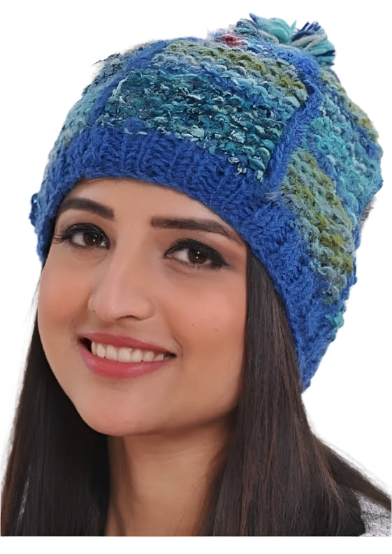 Handwoven Woolen Cap – Cozy, Warm, Unique Style with Colorful Patterns – High-Quality New Zealand Wool by Anitya, Made in Nepal