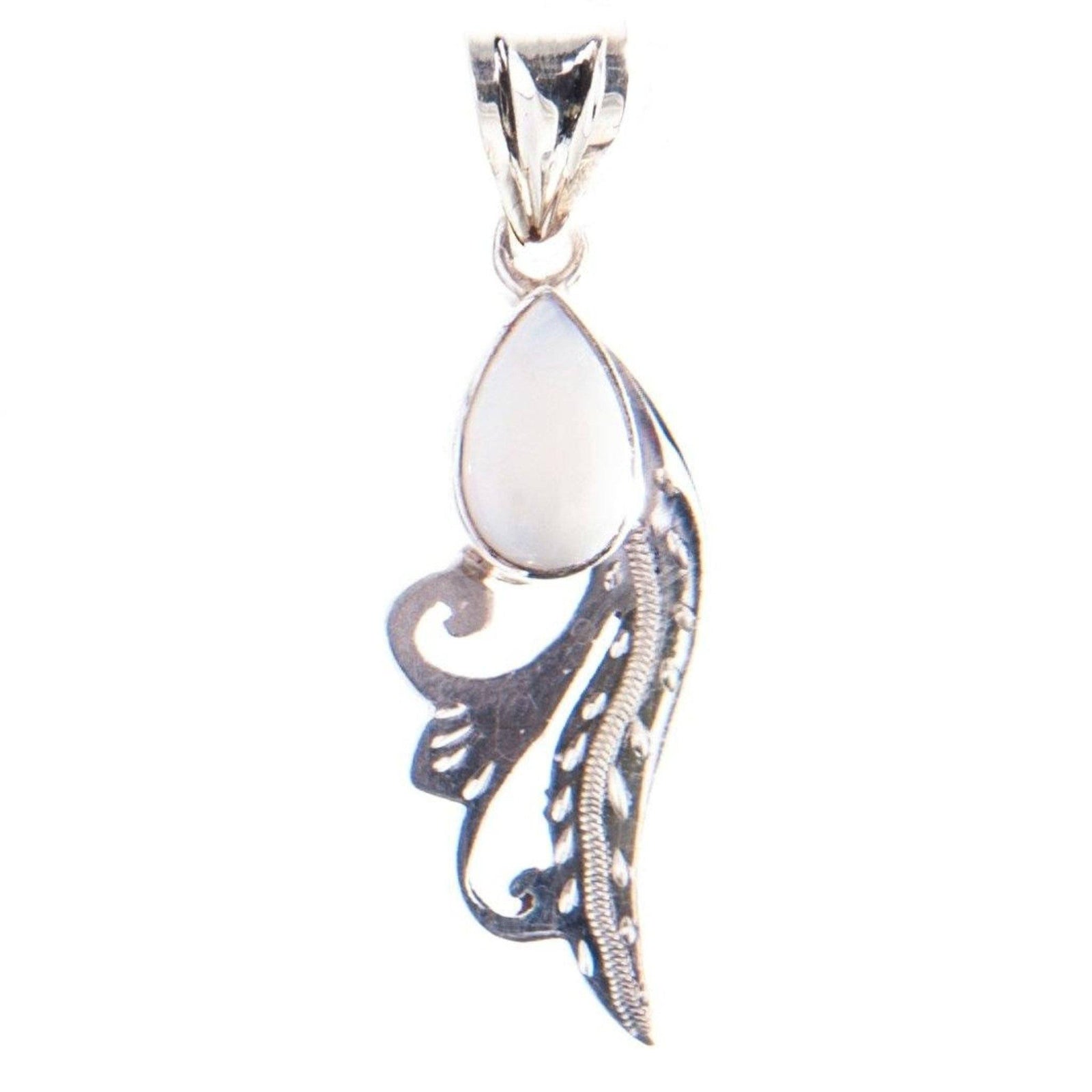 Handmade Sterling Silver Gemstone Pendant – Moonstone, Turquoise, Lapis & Tiger Eye | 925 Silver Artisan Jewelry from Nepal