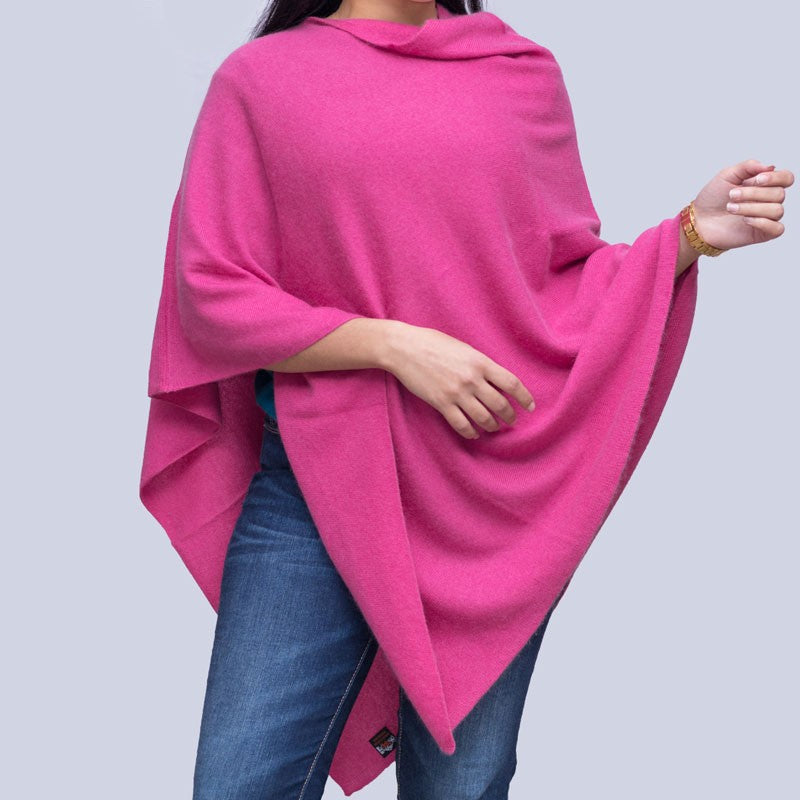 100% Cashmere Poncho for Women – Lightweight, Luxury Wrap by Anitya – Soft, Cozy, and Elegant, Available in Multiple Colors